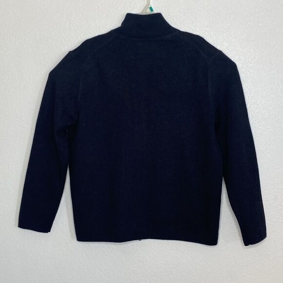 AMERICAN AIRLINES Men’s Black Thick Heavy Full Zip Sweater / Jacket Size L - Picture 8 of 8